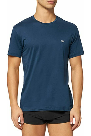 Pánské triko 110853 1A538 - 24334 - Mořská - Emporio Armani