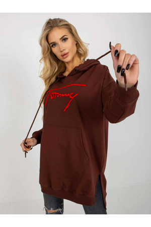 Mikina VI BL 335.25X tmavě hnědá