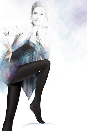 SATTI MATTI - Dámské punčochové kalhoty 3D 90 DEN - GATTA