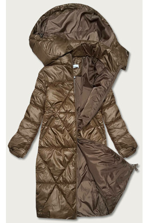 Hnědá dámská bunda pro přechodné období (YP-22081-101)