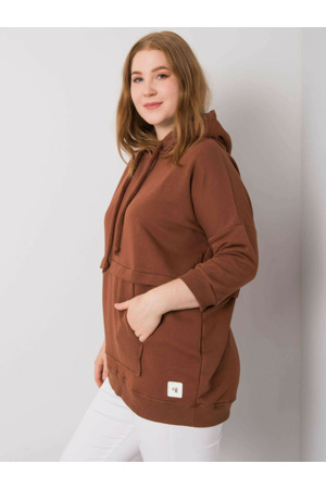 Mikina RV BL 6917.74P tmavě hnědá