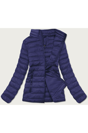 Tmavě modrá lehká dámská prošívaná bunda (20311-215)