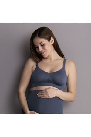 Seamless podprsenka na kojení moldovaná 5096 sky grey - Anita Maternity