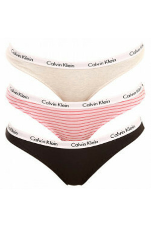 Kalhotky 3pcs QD3588E - W5A - Vícebarevná - Calvin Klein