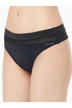 Dámská tanga QF6047E UB1 černá - Calvin Klein