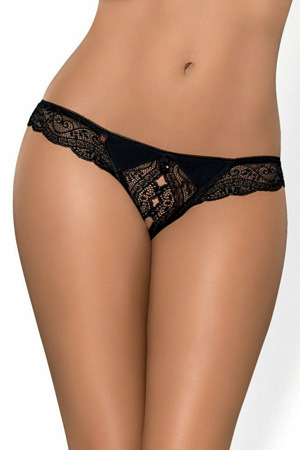 Erotická tanga  Miamor crotchless thong - OBSESSIVE