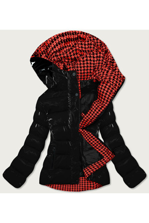 Černá dámská prošívaná bunda (w807#)