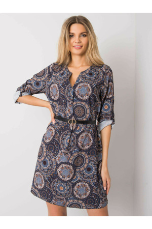 Šaty DHJ SK 12336B.74P tmavě modrá