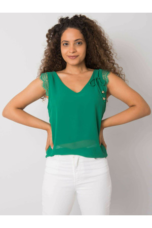 Dámský top DHJ TP 13317.25P tmavě zelený