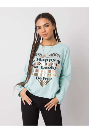 Dámská bavlněná halenka s potiskem 21103 - FPrice