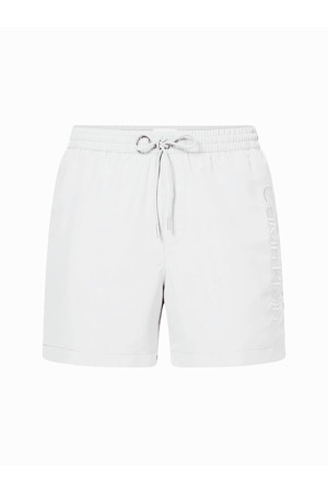 Pánské koupací kraťasy KM00718 YCD bílé - Calvin Klein