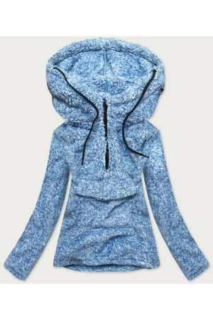 Světle modrá melanžová dámská pyšová mikina (HH008)