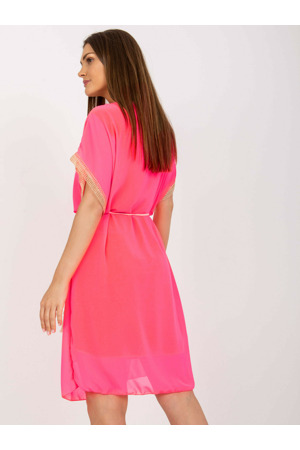 Šaty DHJ SK 1508.12 fluo růžová