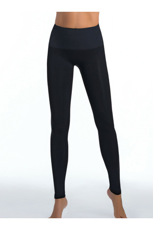 Legíny formující stahovací dámské bezešvé Legging Bodyeffect Oro Barva: Černá, Velikost: