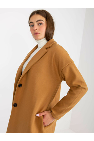 Dámský kabát TW EN BI 7298 1.15 velbloudí