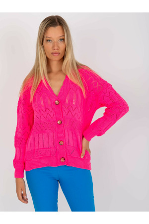 Dámský svetr LC SW 8022  fluo růžový