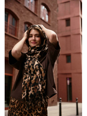 Moodo šála dámská LEOPA