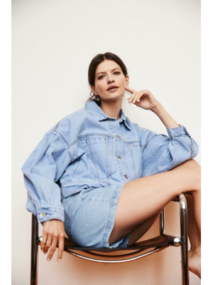 Moodo Bunda jeans dámská WOWE