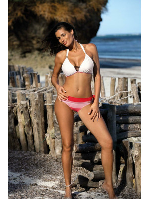 New Design Plavky dámské Paloma Bianco-Red dvoudílné