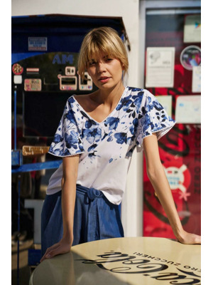 Moodo Tričko dámské KWIATY