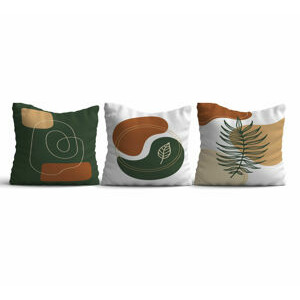 ASIR Set povlaků na polštář HMI-KIR-126 rostliné motivy