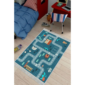 ASIR Koberec 120 x 180 MĚSTO modrá