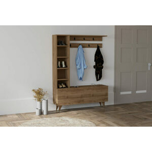 ASIR Předsíňová stěna HALE ořech