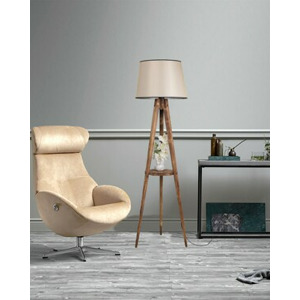 ASIR Stojací lampa LAMBADER hnědá