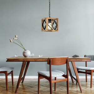 ASIR Lustr ZIKZAK RUSTIK ořech černá