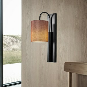 ASIR Nástěnné osvětlení BASTON černá hnědá