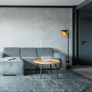 ASIR Stojací lampa LIK černá zlatá