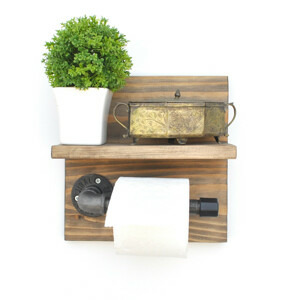 ASIR Nástěnný věšák BORURAF 172 ořech černá