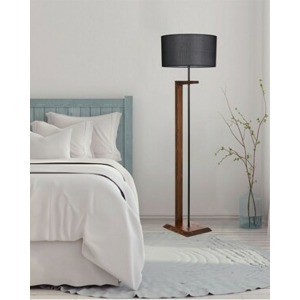 ASIR Stojací lampa MENEKSE černá ořech