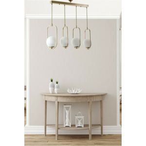 ASIR Lustr AHU 4 bílá měděná