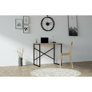 ASIR Psací stůl ADDIS dub černý