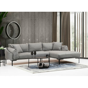 ASIR Rohová sedací souprava LEO pravá šedá