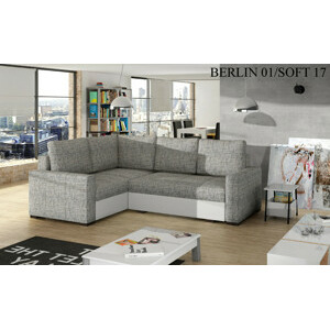 ELTAP Rohová sedací souprava CORONA, levé provedení Látka čalounění: Berlin 01 + Soft 17