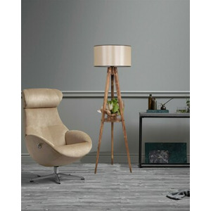 ASIR Stojací lampa YANIK hnědá