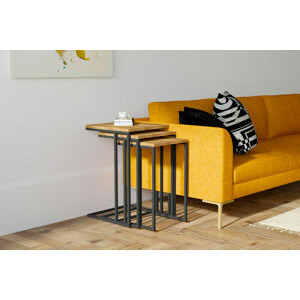 ASIR Sada konferenčních stolků PINO ořech černá