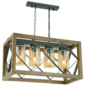 ASIR Lustr ZIKZAK 4 CAMLI ořech černá