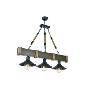 ASIR Lustr KUTUK 3 ořech černá