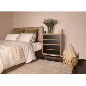 ASIR Komoda YUNA dub černá