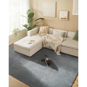 SONGMICS Protiskluzový koberec DARVIN 120 x 170 cm světle šedý