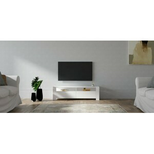 ASIR Televizní stolek COMBE bílý