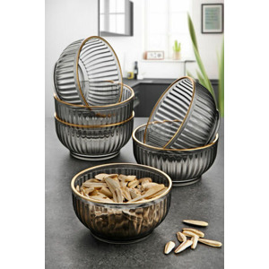 ASIR Set plastových mís 6 ks kouřových