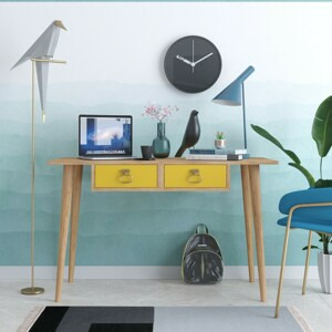 ASIR Psací stůl NEA dub žlutý