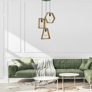 ASIR Lustr SIMETRI 3 ořech černá