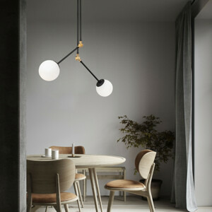 ASIR Lustr CAMBAZ černá bílá