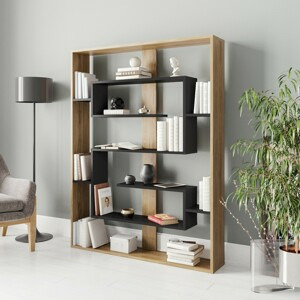 ASIR Knihovna ESTEBAN dub, černá