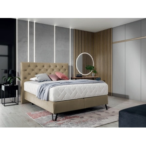 ELTAP Čalouněná postel CORTINA Boxsprings 160 x 200 cm Látka čalounění: Nube 20